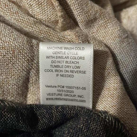 Status by Chenault Kimono Sweater Dip Dye Ombre Waterfall Duster Open Front - Picture 4 of 5